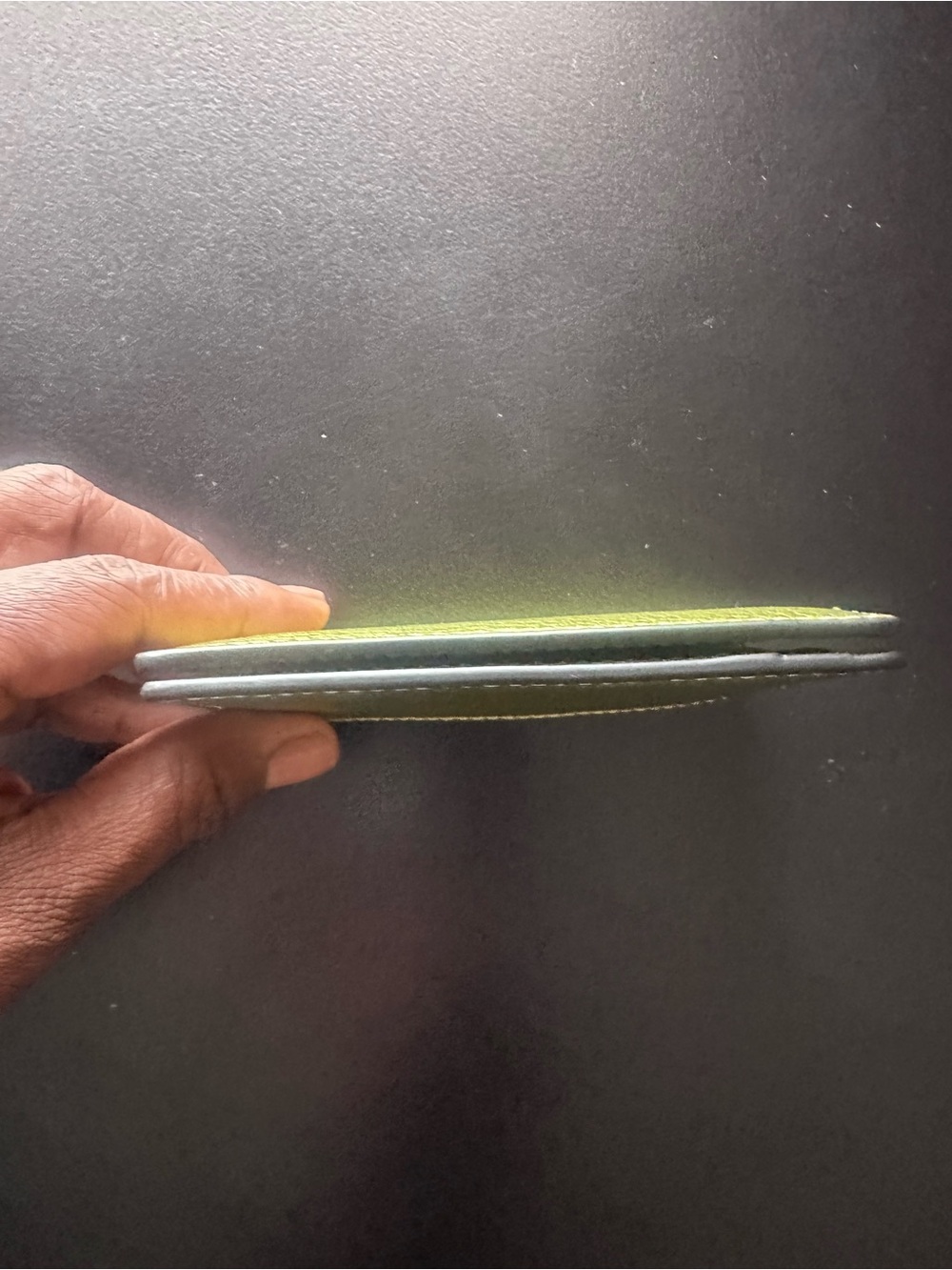 Authentic Coach metallic green card holder - Picture 7 of 9